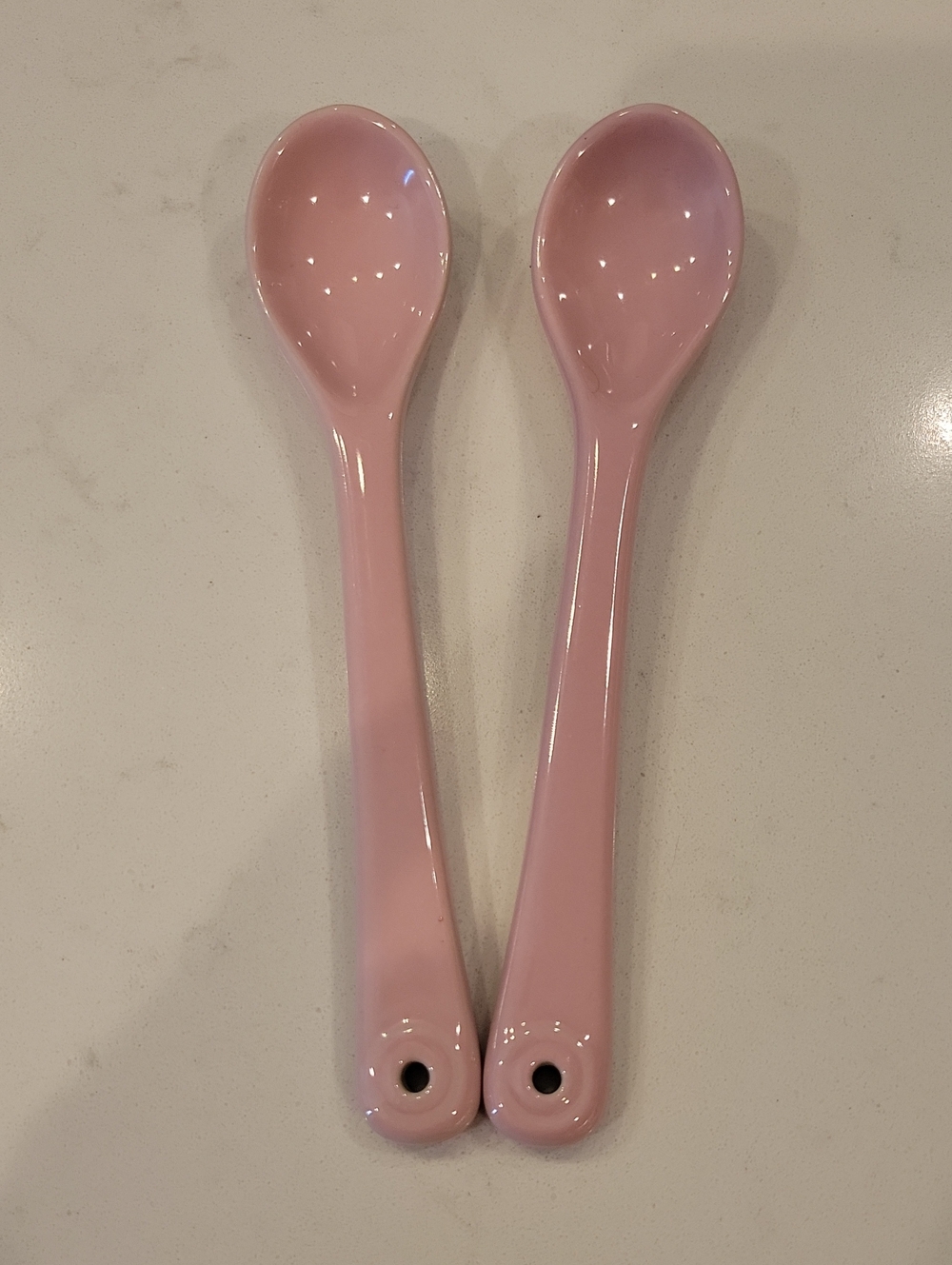Le Creuset Retired & Rare Pink Cafe Spoons